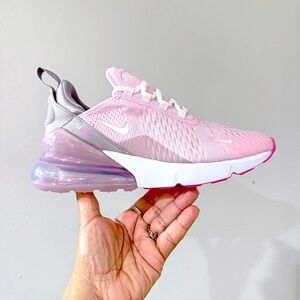 Nike Air Max 270 BG Pink Foam Summit White Shoes